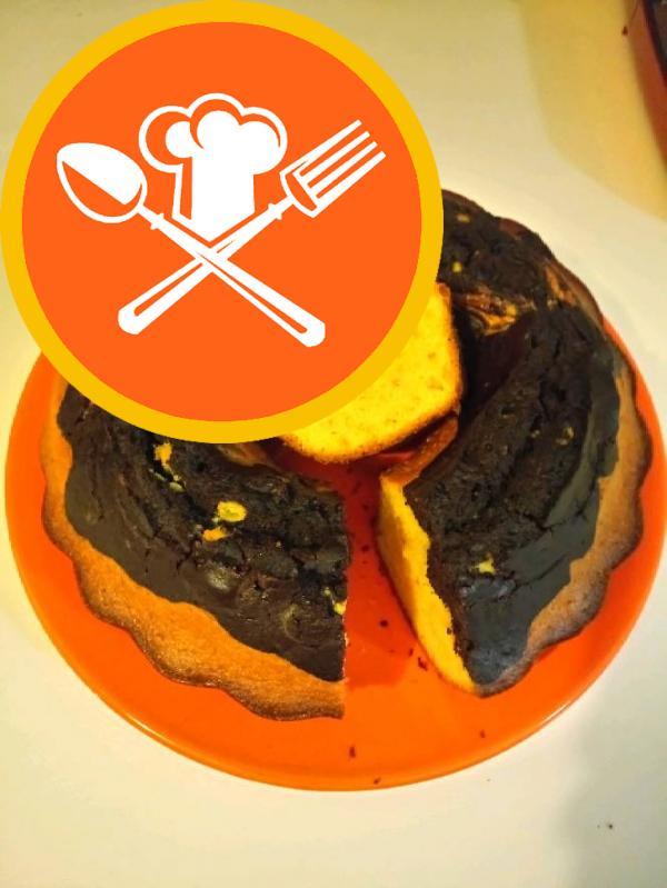 Κέικ με πορτοκάλι κακάο
